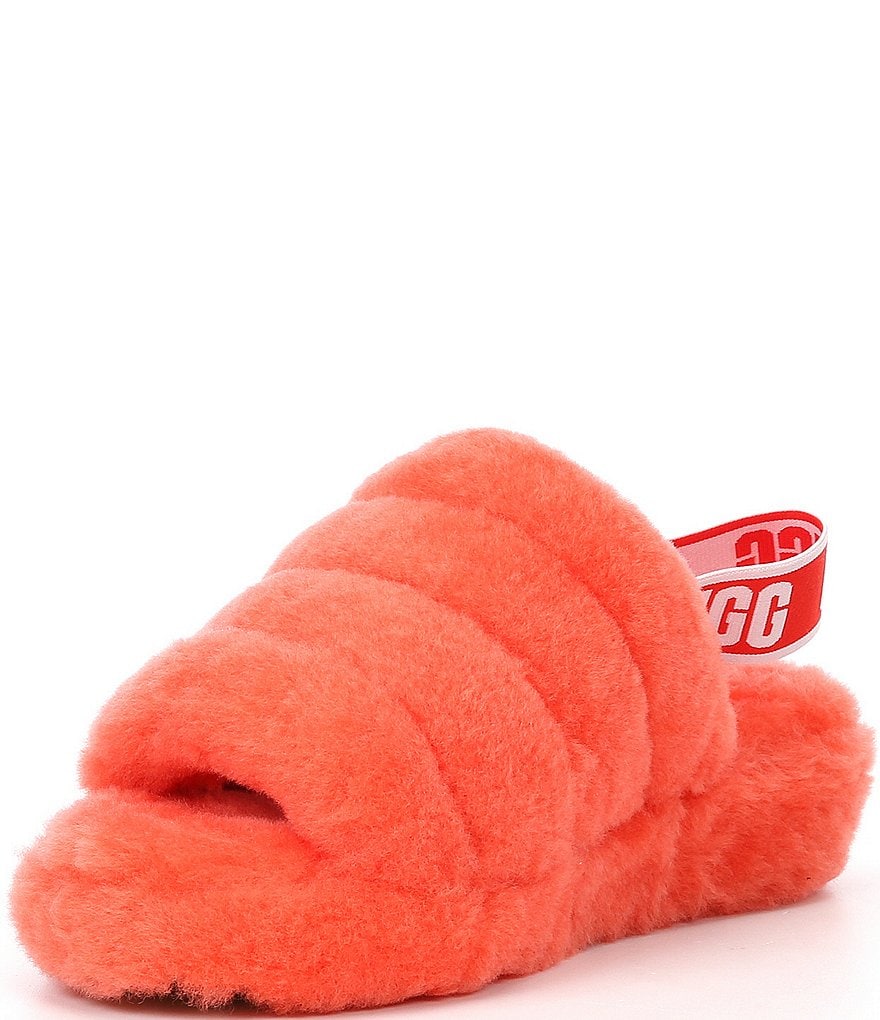 UGG&reg; Logo Fluff Yeah Fur Slides