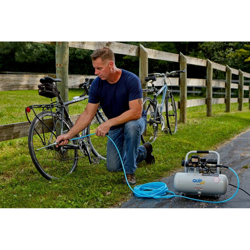 Quipall 2-1-SIL-AL 1 HP 2 Gallon Oil-Free Hotdog Air Compressor
