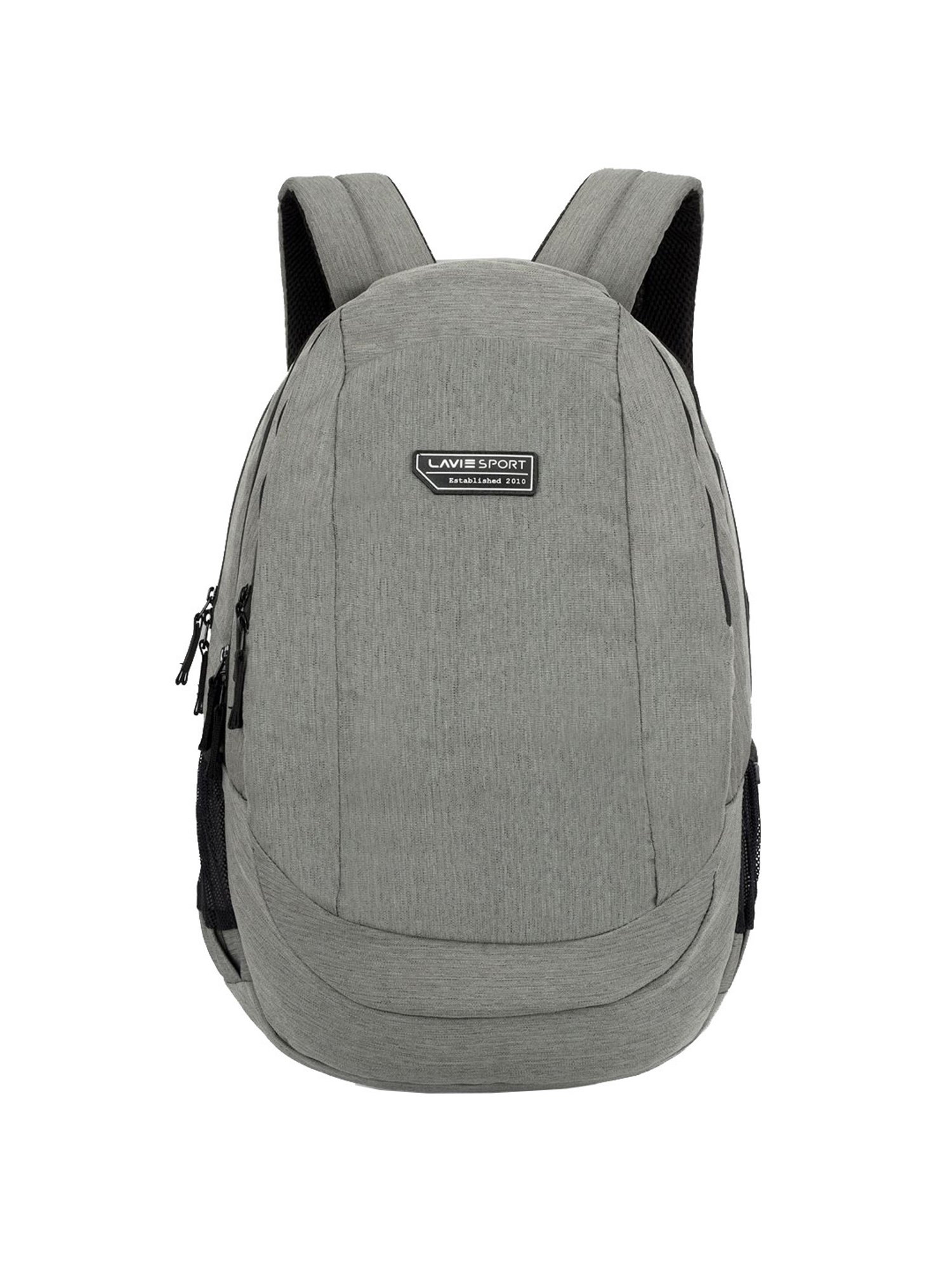 Lavie Sport Peak Grey Polyester Solid Laptop Backpack - 34 Ltrs