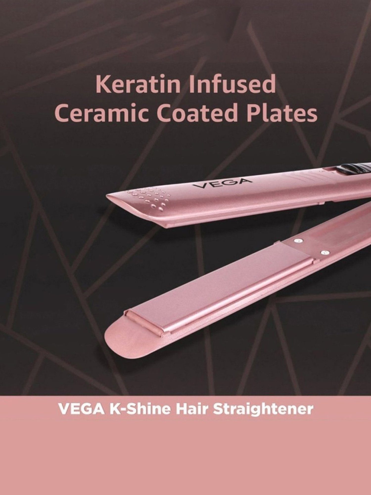 Nova NHC-522CRM Professional Hair Straightener (Black)