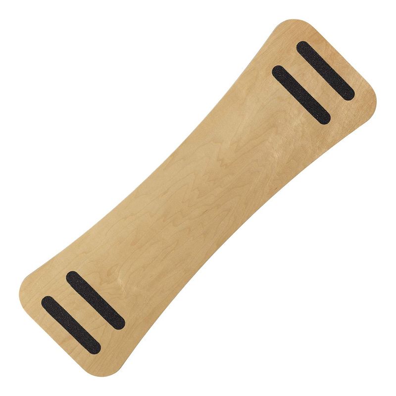 Carrom 300 Pound Capacity Workout Exercise Balance Board with Anti Skid Strips, Natural Finish