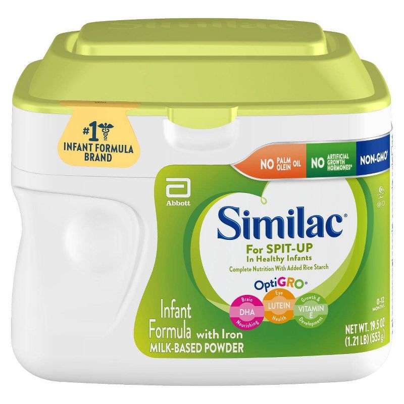 Similac for Spit Up Non-GMO Infant Formula with Iron Powder - 19.5oz