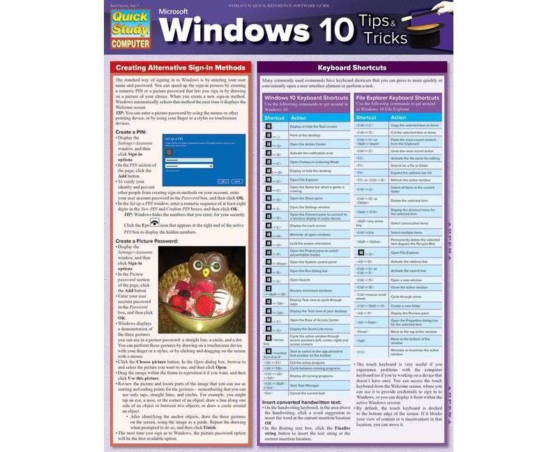 Microsoft Windows 10 Tips & Tricks - by  Joan Lambert (Poster)