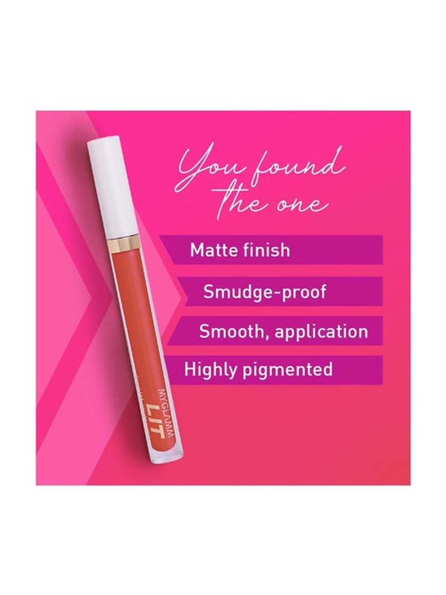 MyGlamm LIT Liquid Matte Lipstick Feeling Epic - 3 ml