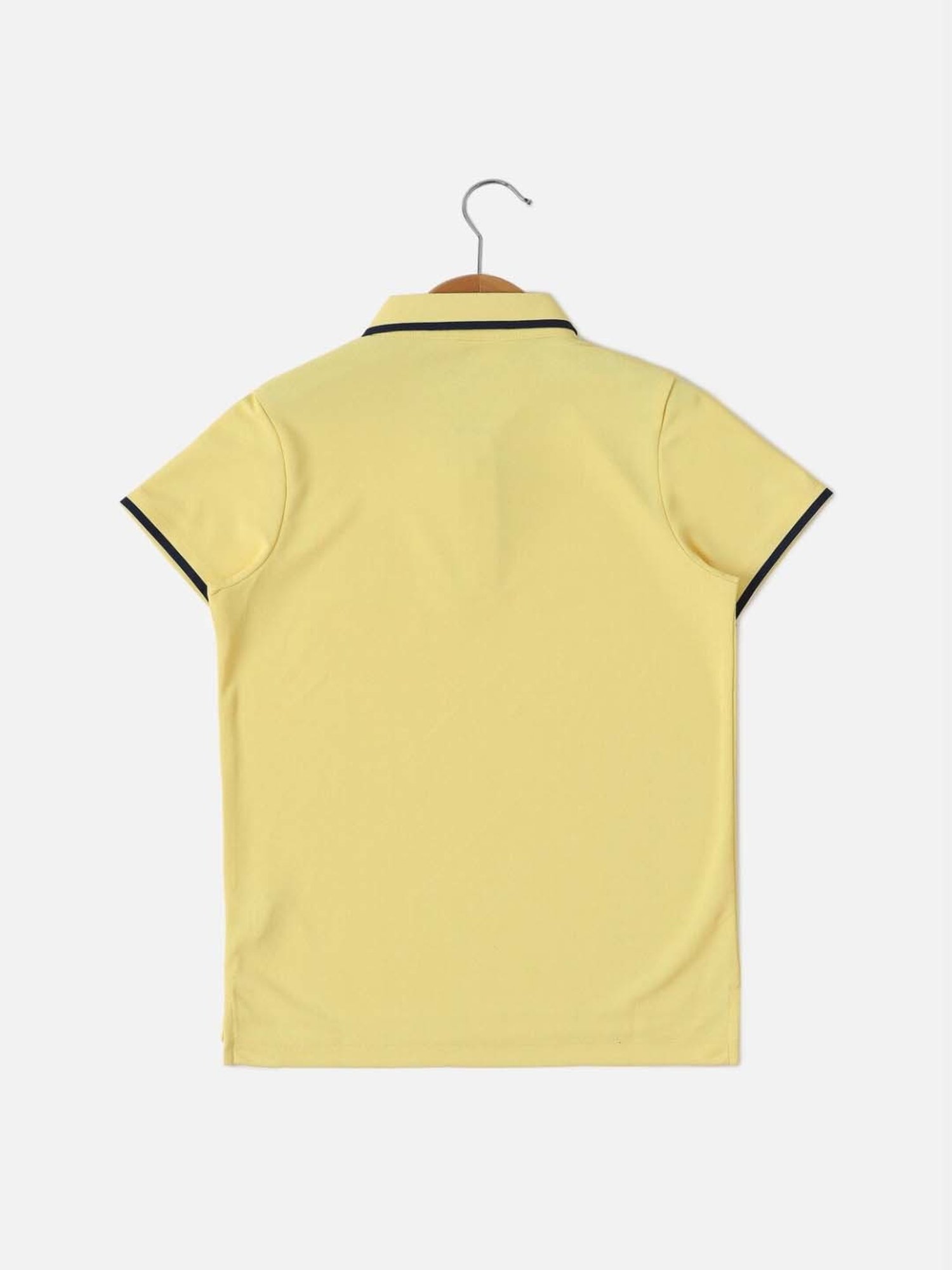 Allen Solly Junior Yellow Logo Polo T-Shirt