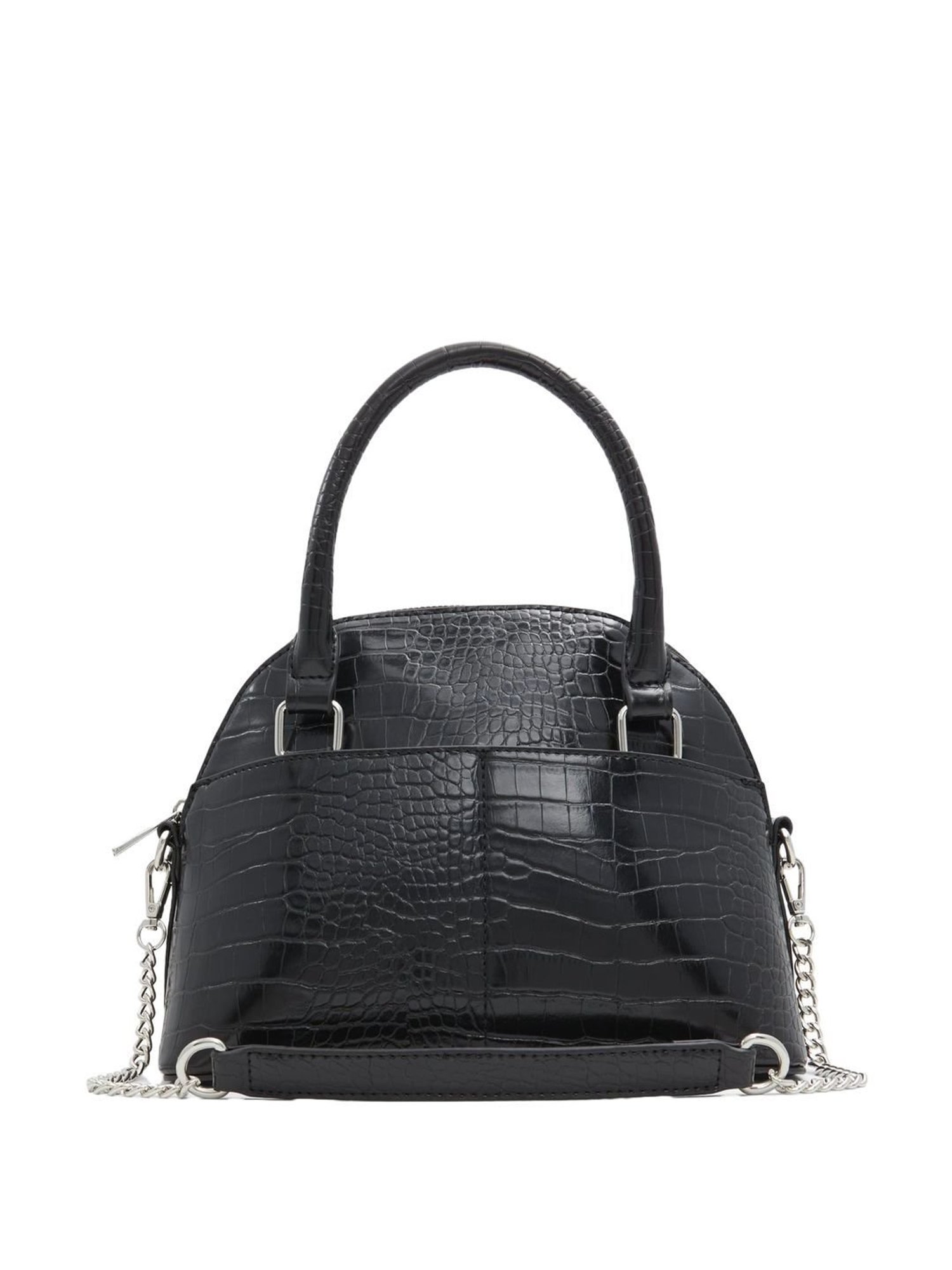 Call It Spring Black Textured Medium Handbag