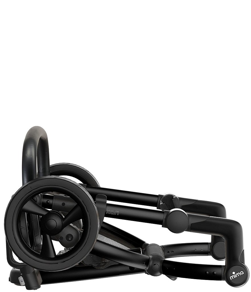 Mima Xari Stroller - Black Chassis with Black Reversible Seat and Carrycot