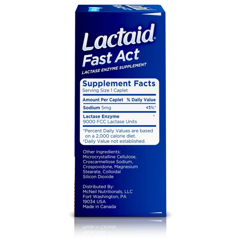 Lactaid Fast Act Lactose Intolerance Caplets - 60pk