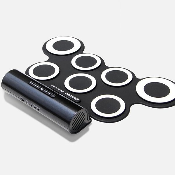 Portable USB MIDI Portable Roll Up Electronic Drum Digital Drum set Kit Pedal