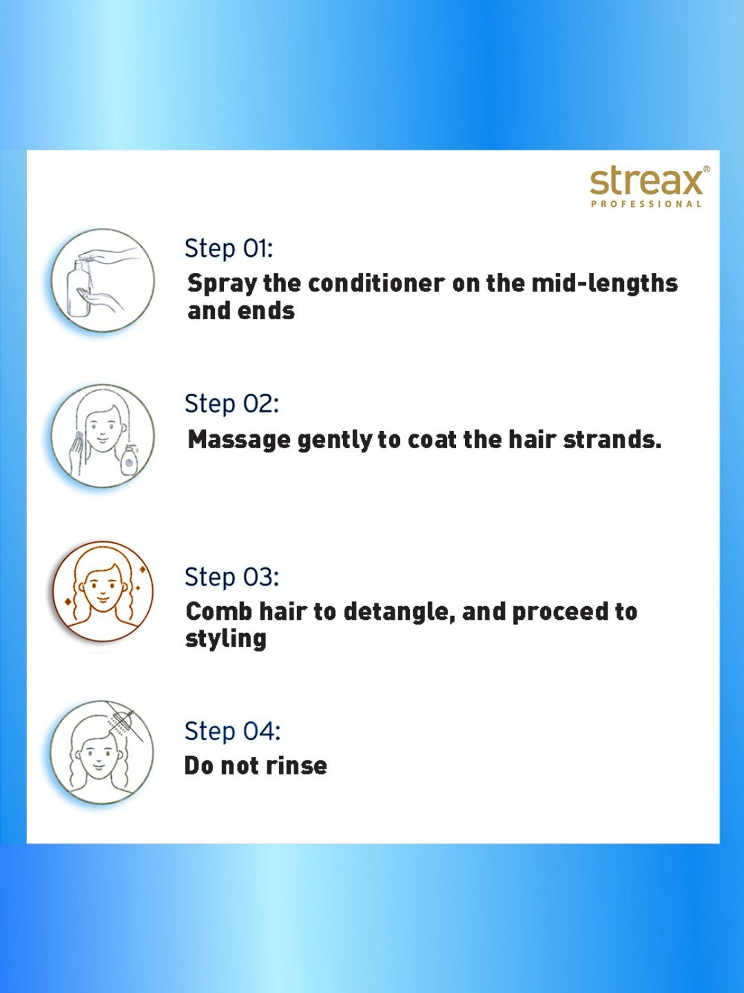 Streax Professional Vitariche Care Smooth & Shine Leave-in Conditioner - 100 ml