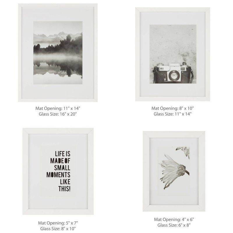 7pc Cluster Gallery Kit White - Instapoints