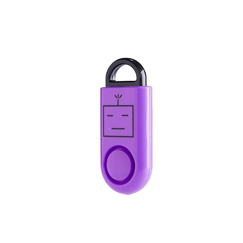 eAlarm The Worlds Smallest Emergency Alarm Proven Results 120dPersonal Alarm Battery Included Carabiner Included Purple