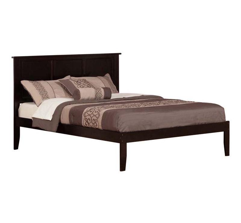Jupiter Mid Tufted Platform Bed - Queen - Gray - Baxton Studio