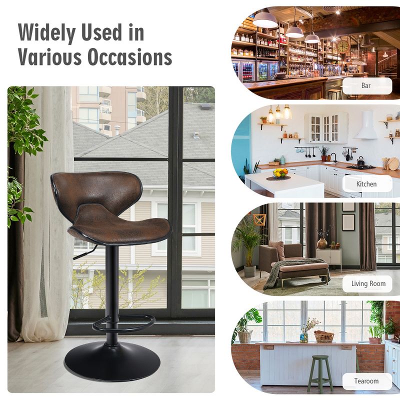 Ladder Barstool Seat Black - Riverstone Furniture Collection