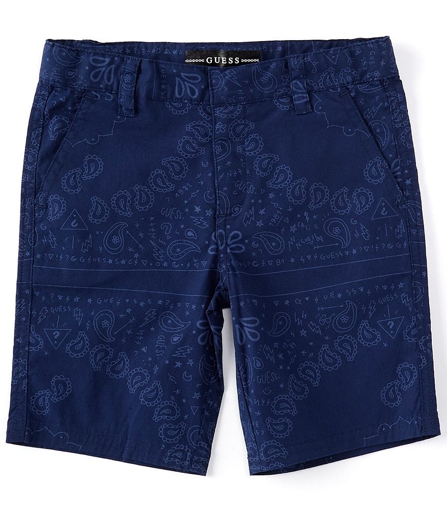 Guess Little Boys 2T-7 Bandana Printed Shorts