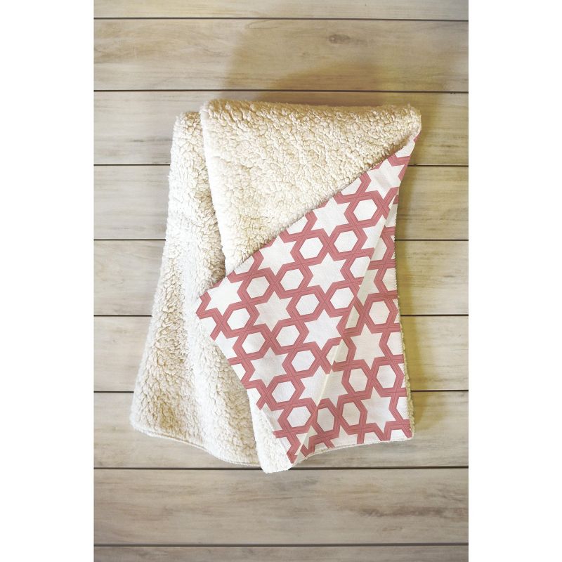 Emanuela Carratoni Moroccan Inspiration Sherpa Fleece Blanket - Deny Designs