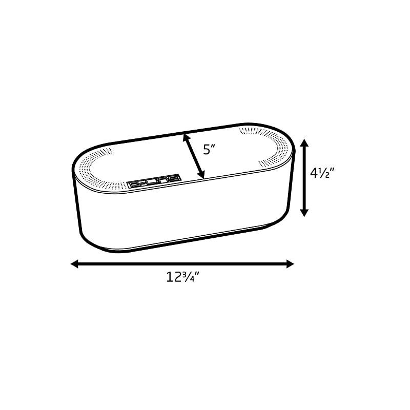 Cable Management Box | Hide and Conceal Power Strips and Electrical Cords from TVs Computers Gaming Consoles and PCs | Cord Organizer Made From Electrically Safe ABS Material | Small Black