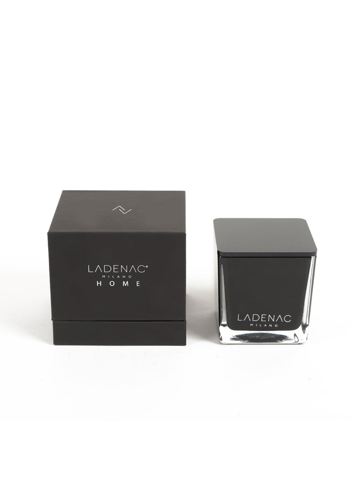 Home4U Ladenac Minimal Isles Eoliennes Black Square Wax Small Jar Candle
