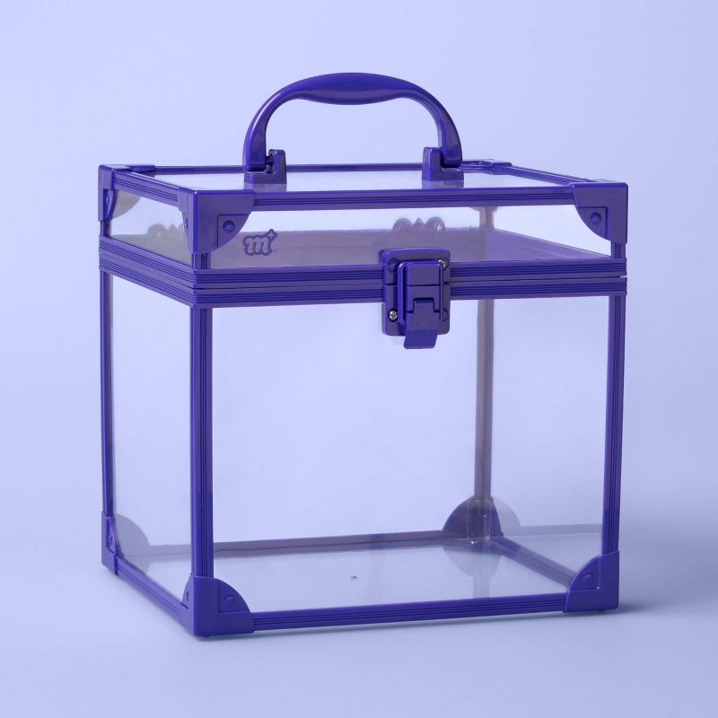 Clear Train Case - More Than Magic™ Purple