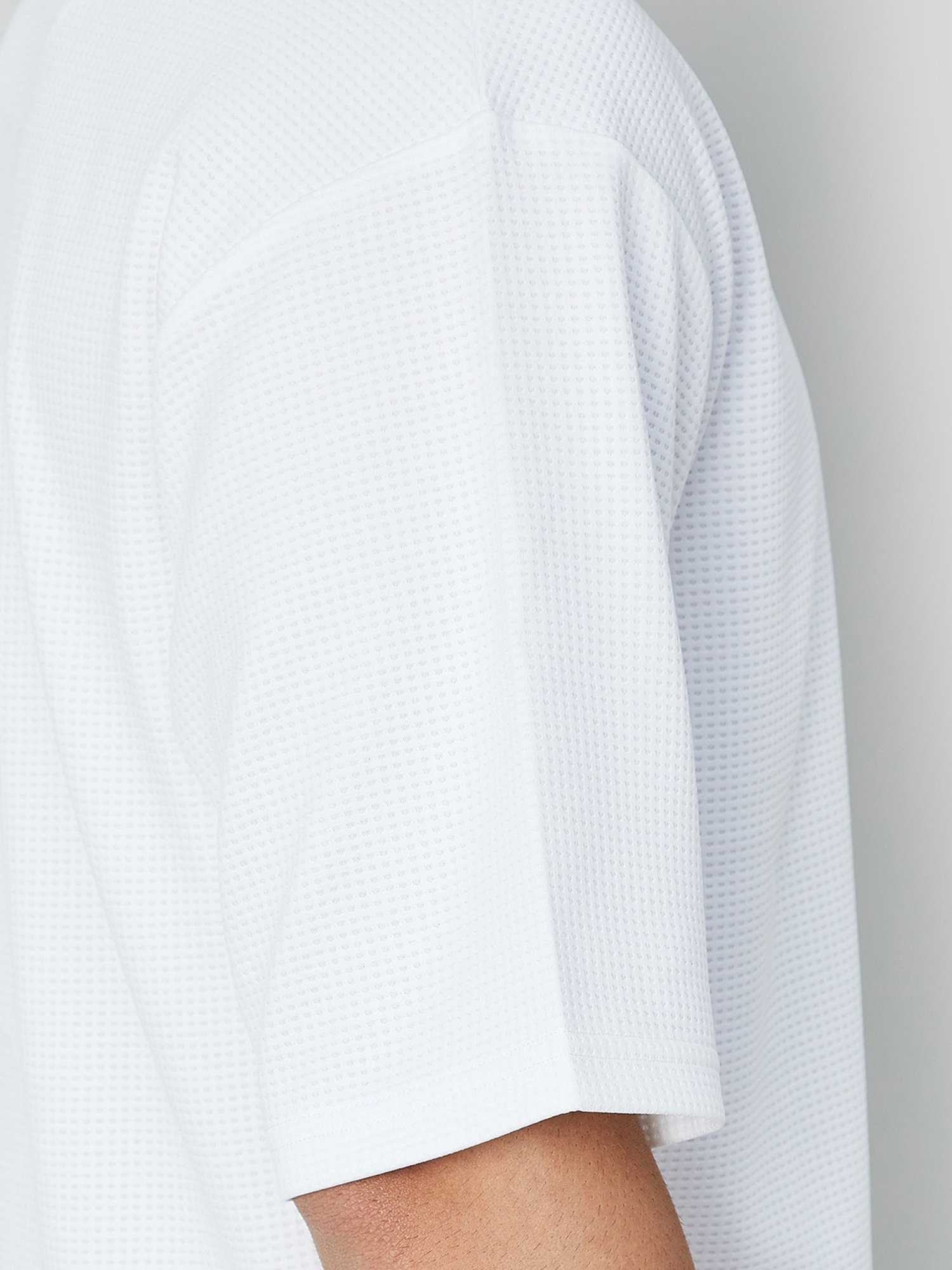 Kappa White Regular Fit Printed T-Shirt