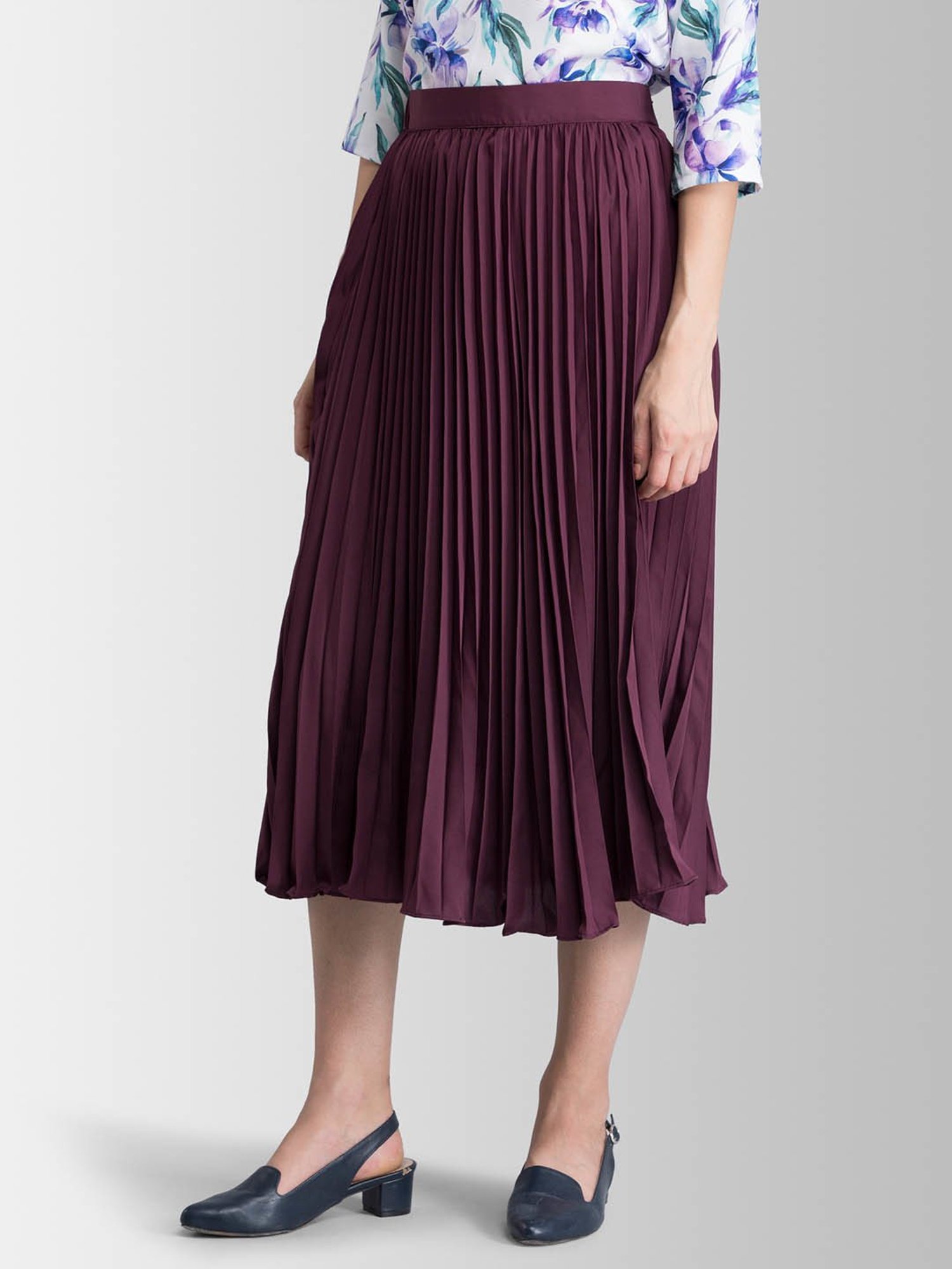 Belle Fille White Floral Print Skirt