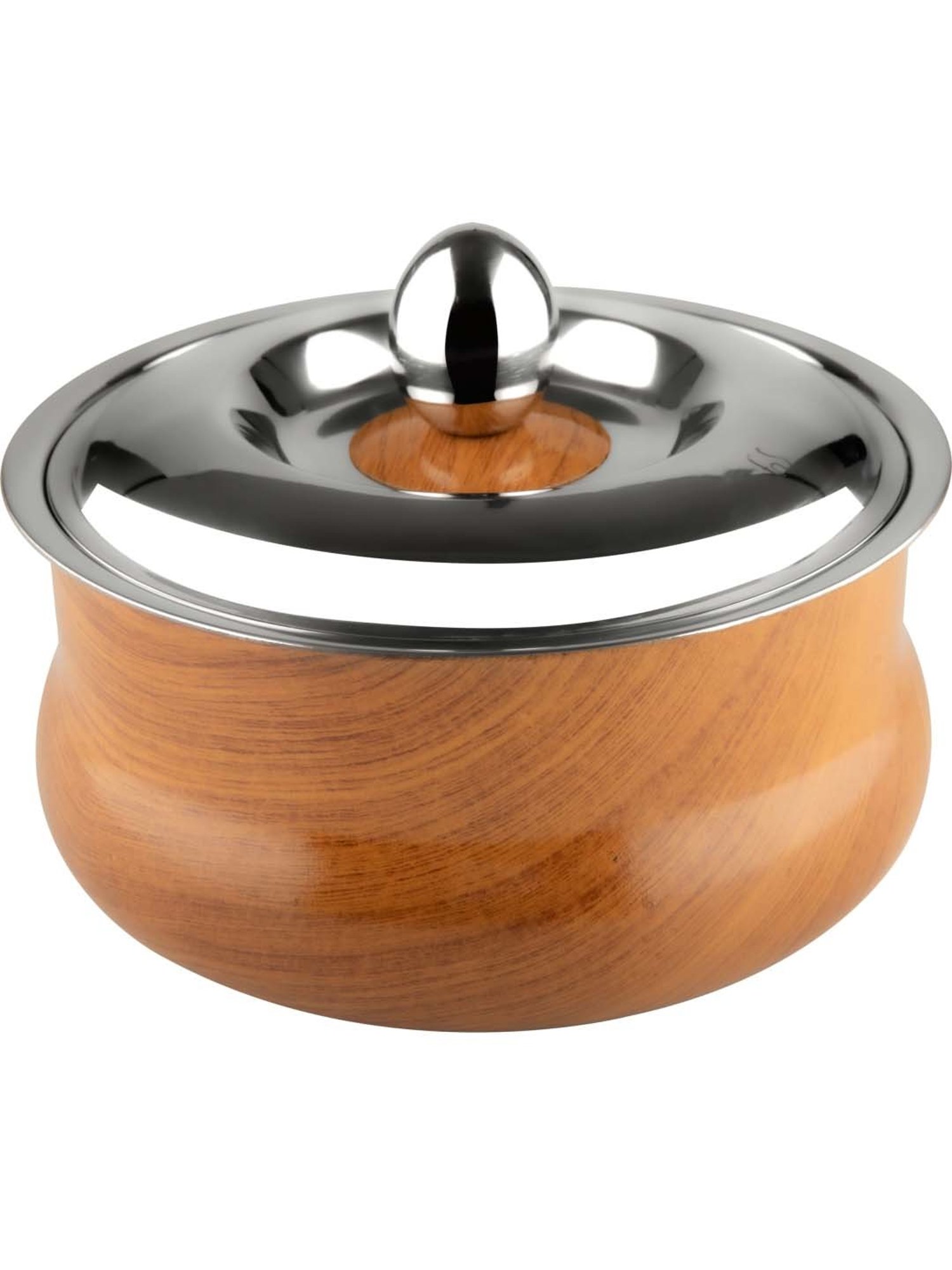 Nirlon Gas Compatible Aluminium Casserole with Bakelite Handle - 2.6 L