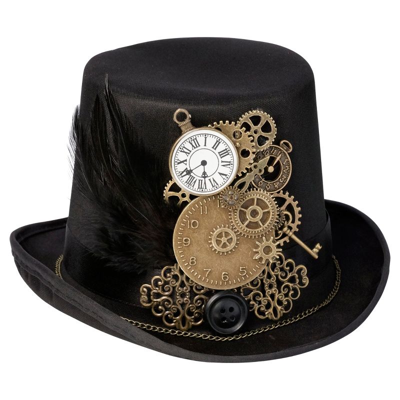 Black Steampunk Top Hat Ring Holder