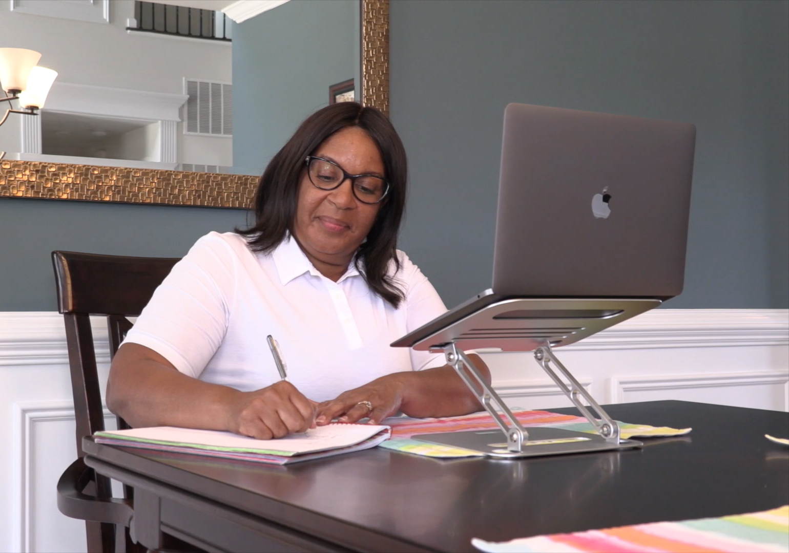 RISE adjustable height tilt laptop desk stand. Small portable ergonomic aluminum notebook computer riser laptop desk stand workstation cooling cooler SILVER