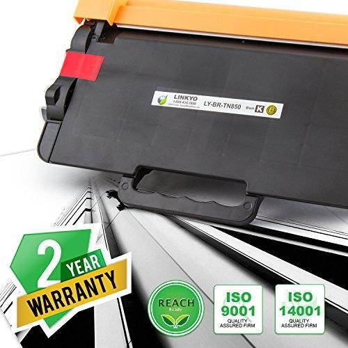 LINKYO Replacement for Brother TN850 TN-850 TN820 Toner Cartridge (Black, High Yield, 2-Pack)