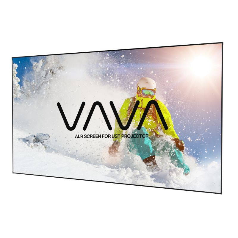 VAVA ALR Ultra Short Throw Projector Screen, 100&rsquo;&rsquo; Ceiling Light Rejecting Projector Screen, 160 Degree Viewing Angle, Fixed Frame Screen with Aspect Ratio 16:9, for Home Theater, Boardroom