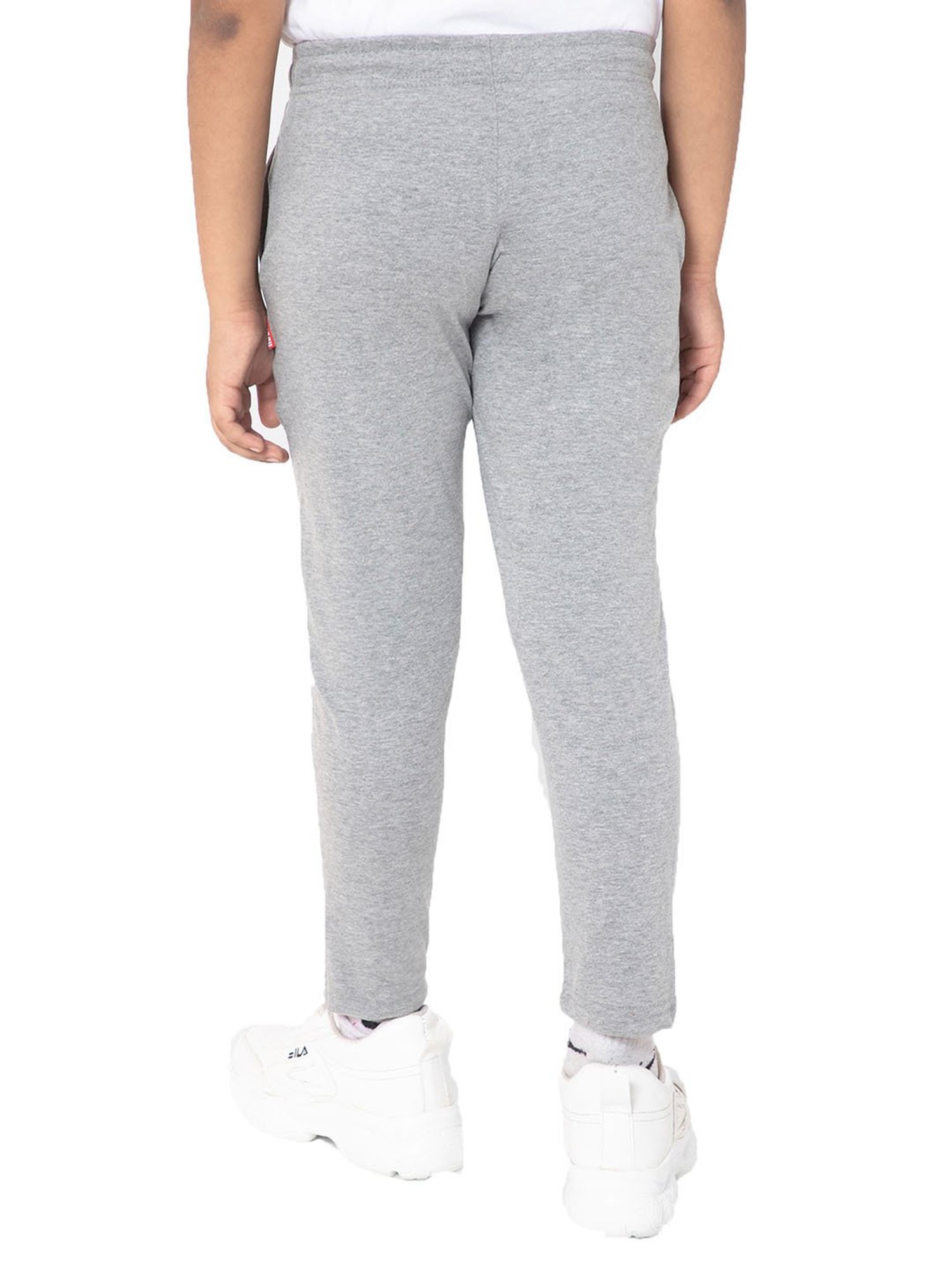 Bodycare Boys Gray Melange Textured Trackpants