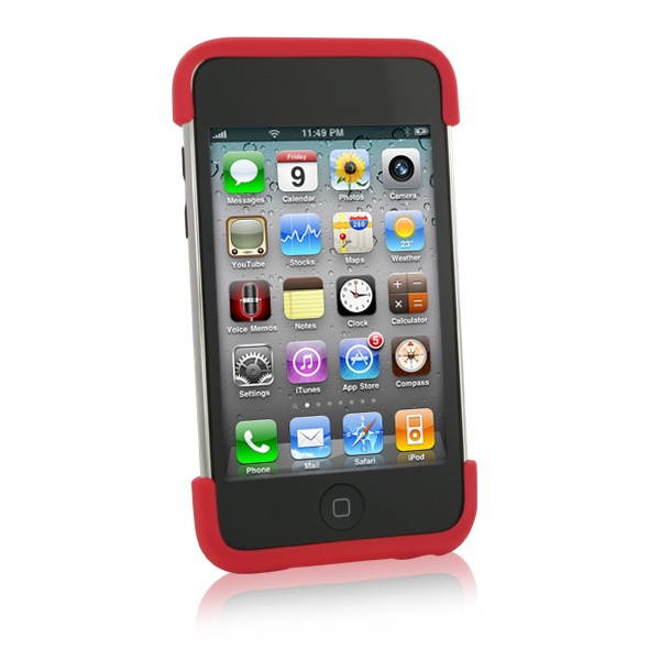 XtremeMac iPod Touch 4G Snap Stand Case - Cherry Bomb Red