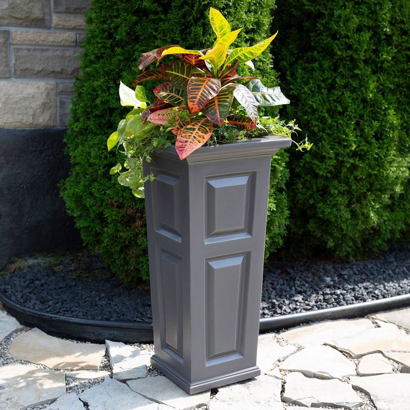 Nantucket Tall Planter Graphite Gray - Mayne