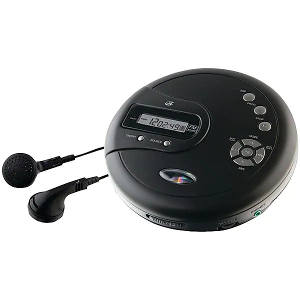 GPX Personal CD Player with Skip Protection PC332B