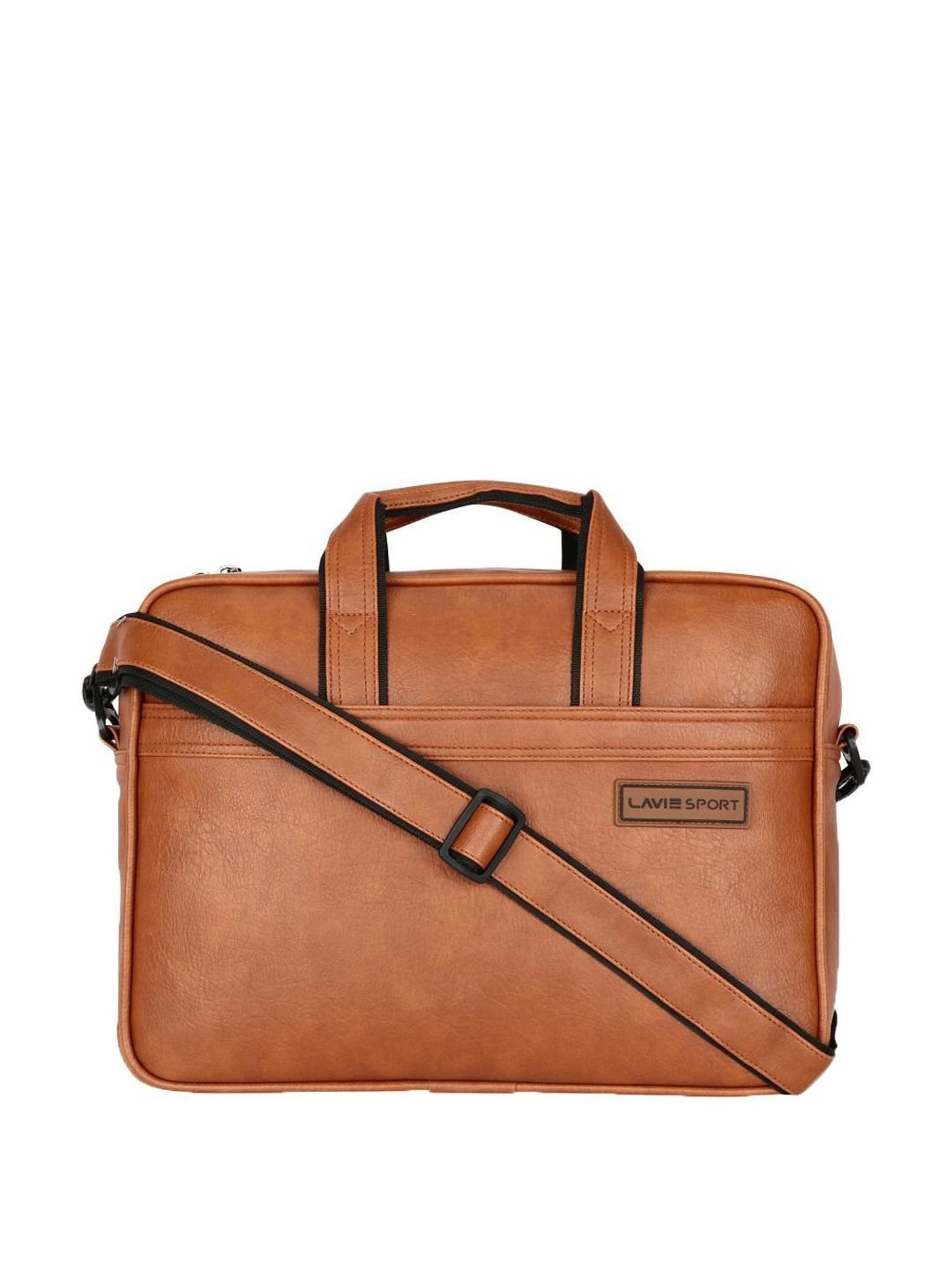 LAVIE SPORT Tan Synthetic Medium Messenger Bag