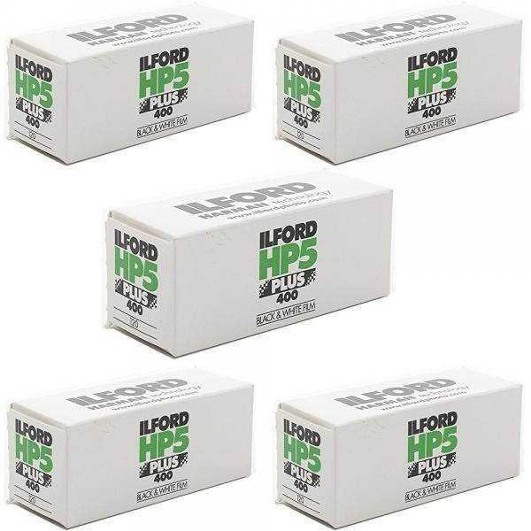5 Rolls Ilford HP5 400 120 Film