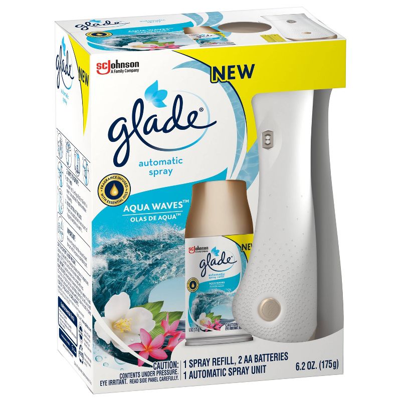 Glade Aqua Waves Automatic Spray Starter Kit - 6.2oz