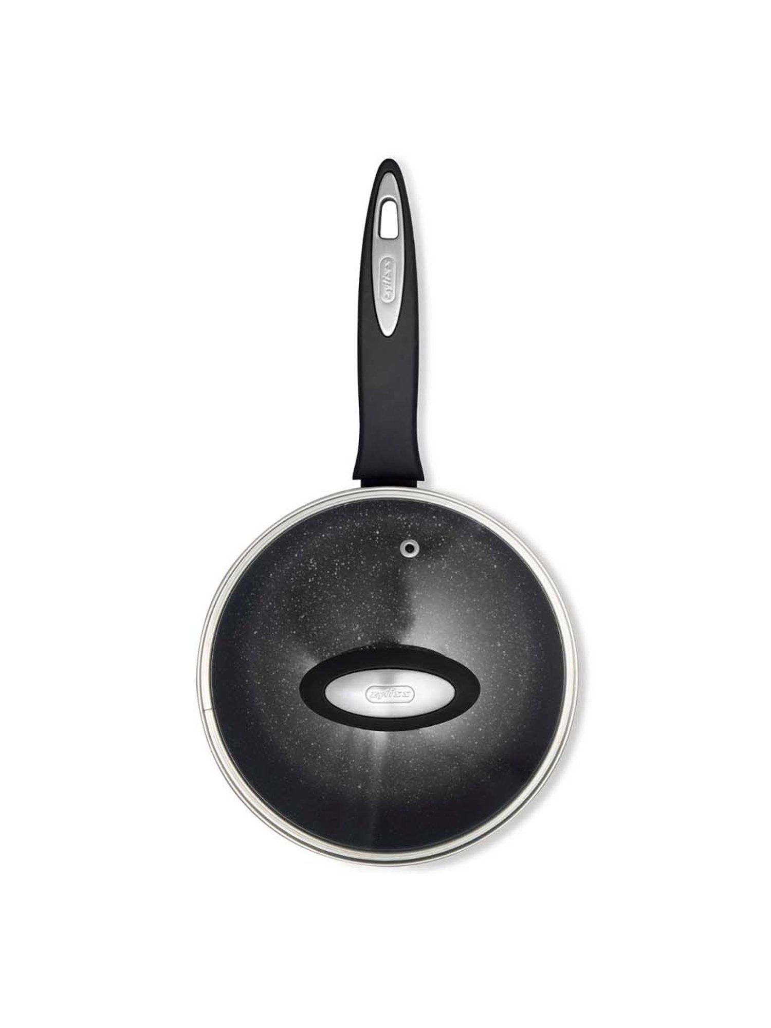 Zyliss Black & Transparent Aluminium Fry Pan,with Lid - Set of 1