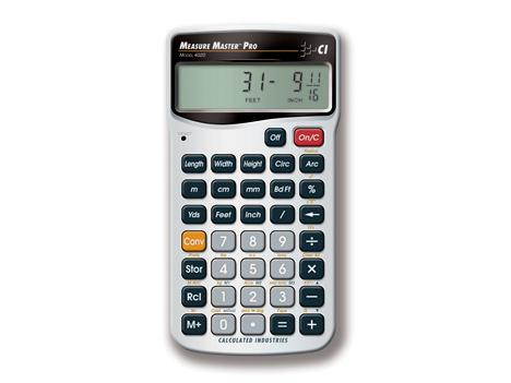 Calculator,Construction,5.5x0.5x2.9 CALCULATED INDUSTRIES 4020