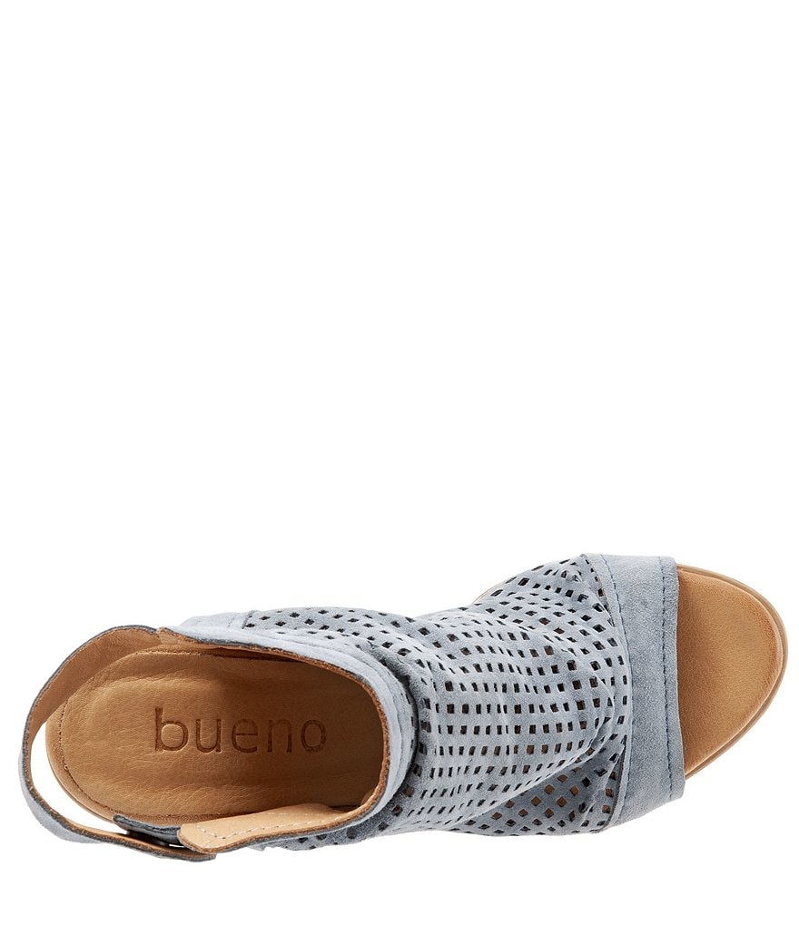 Bueno Udo Perforated Suede Slingback Sandals