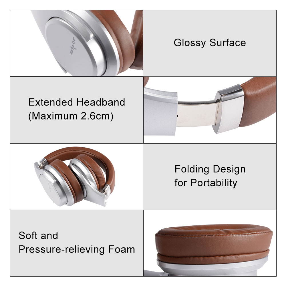 ZEALOT B21 Super Bass Stereo Wireless Bluetooth 4.0 Headphone HiFi Earphone Touch Control Noise Canceling with Microphone