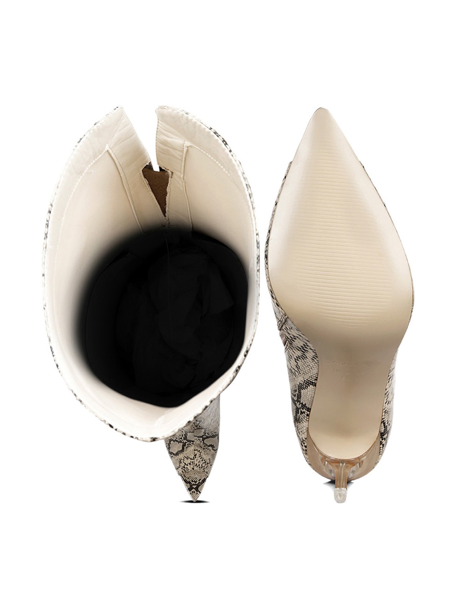 London Rag Women's Nude Stiletto Booties