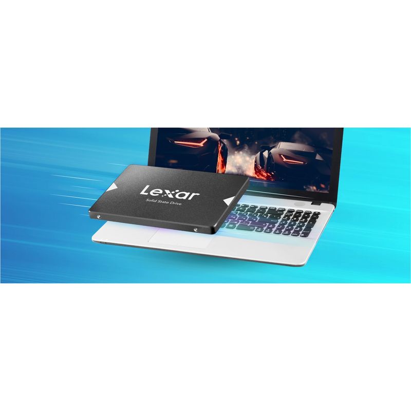 Lexar NS100 480 GB Solid State Drive - 2.5" Internal - SATA (SATA/600) - Gray - 550 MB/s Maximum Read Transfer Rate - 3 Year Warranty
