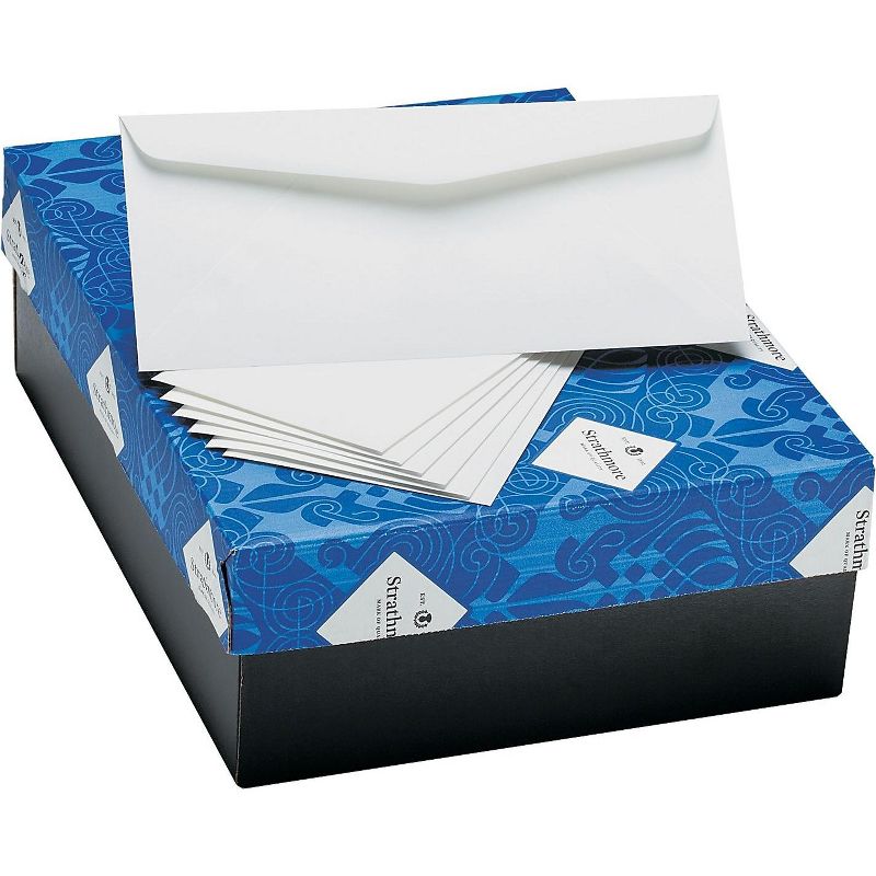 Strathmore 25% Cotton Business Envelopes Natural White 24 lbs 4 1/8 x 9 1/2 500/Box M27565