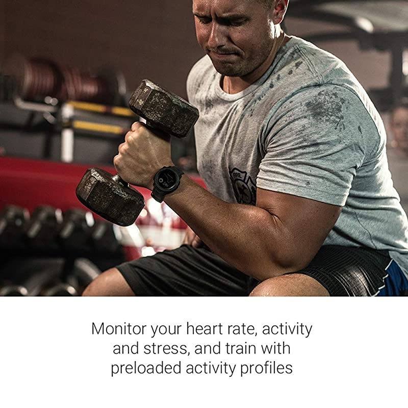 010-02064-00 Instinct, Rugged Outdoor Watch with GPS, Features Glonass and Galileo, Heart Rate Monitoring and 3-Axis Compass, Graphite