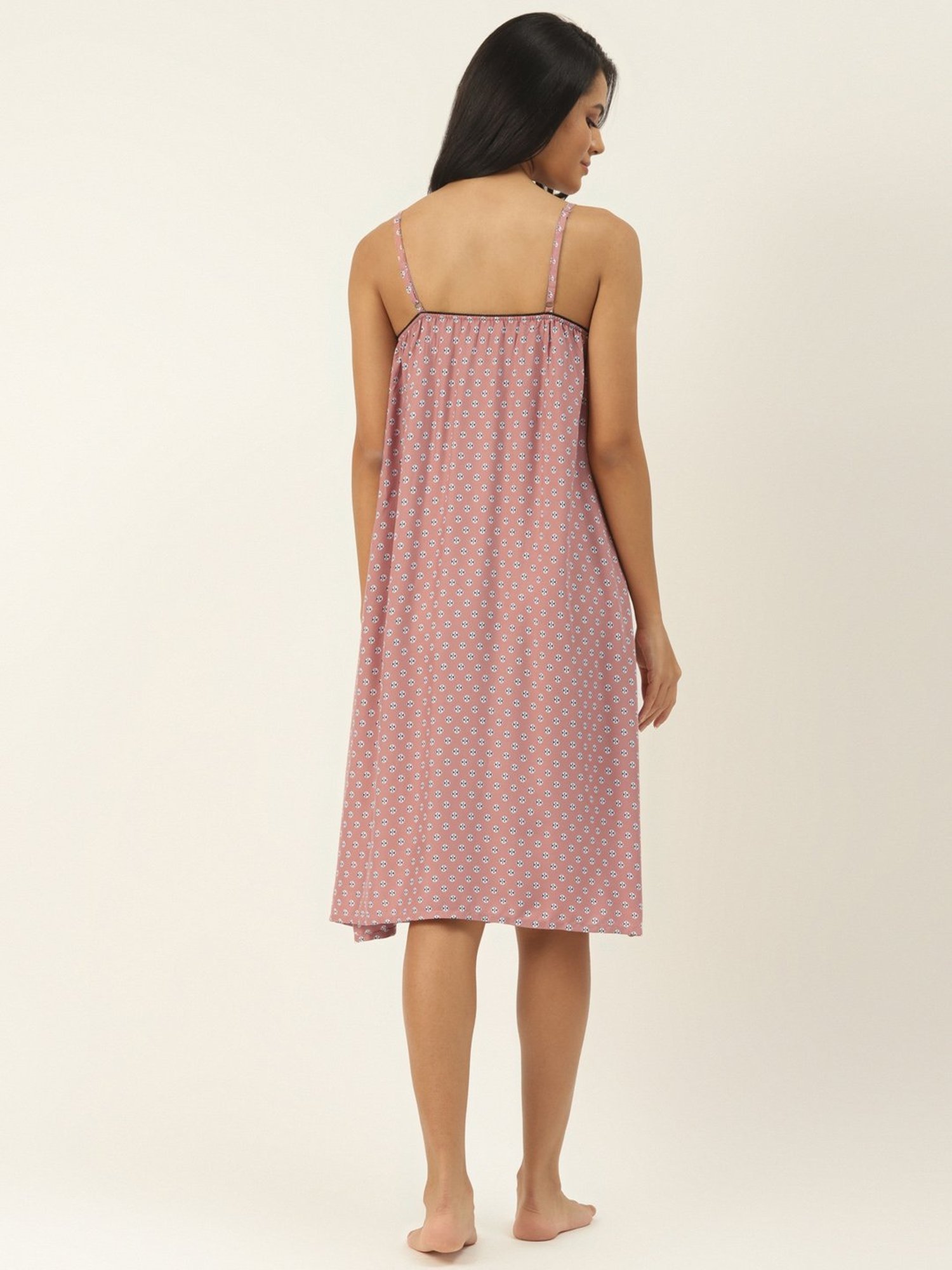 Ms.Lingies Pink Printed Chemise