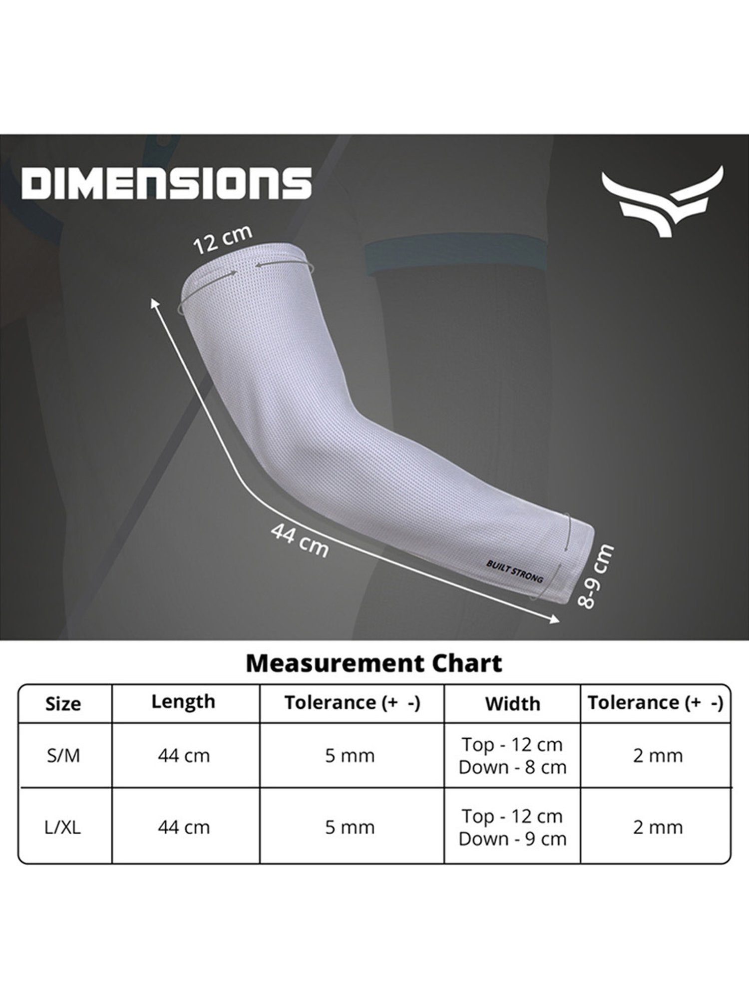 Xtrim UV Tan Protection Long Arm Sleeves (Grey) Size - Large