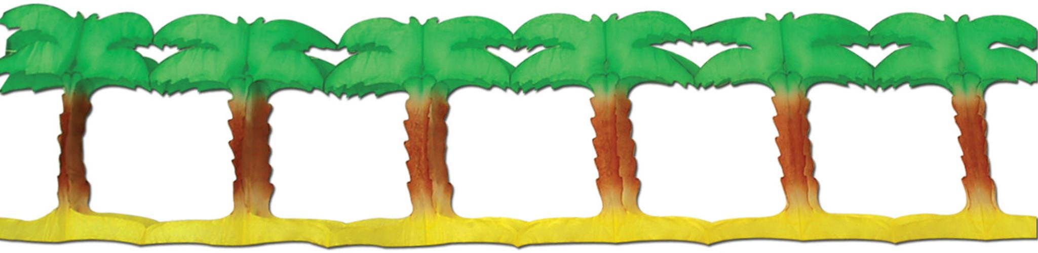 Beistle - 50278 - Palm Tree Garland- Pack of 12