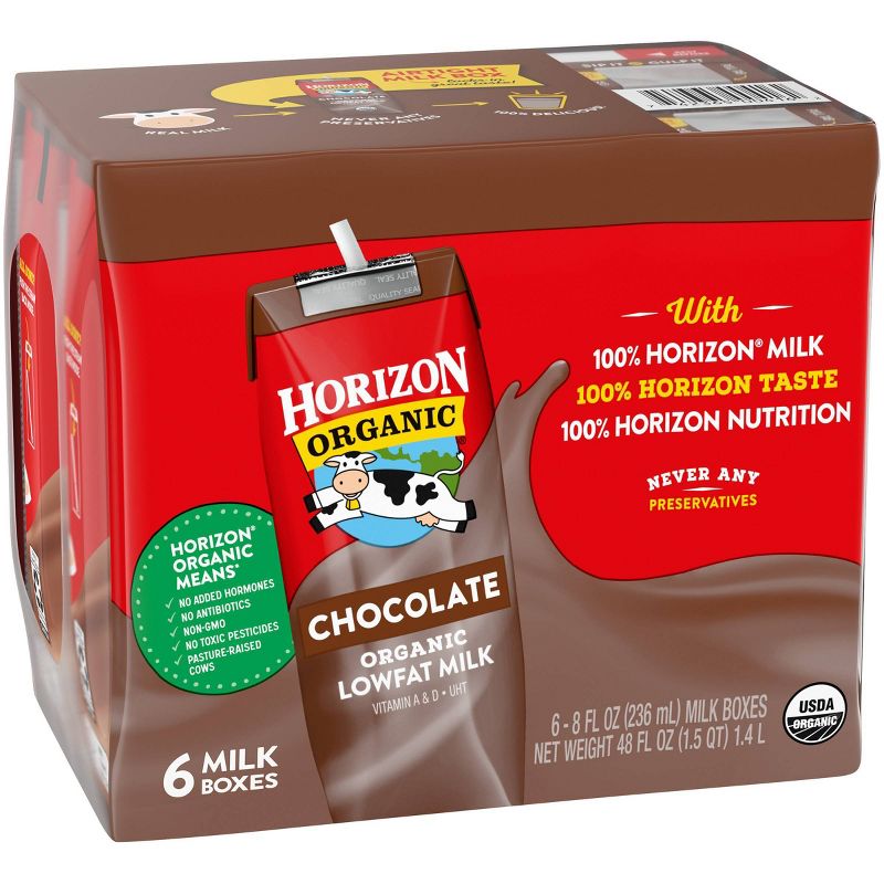 Horizon Organic 1% Chocolate Milk - 6pk/8 fl oz Boxes