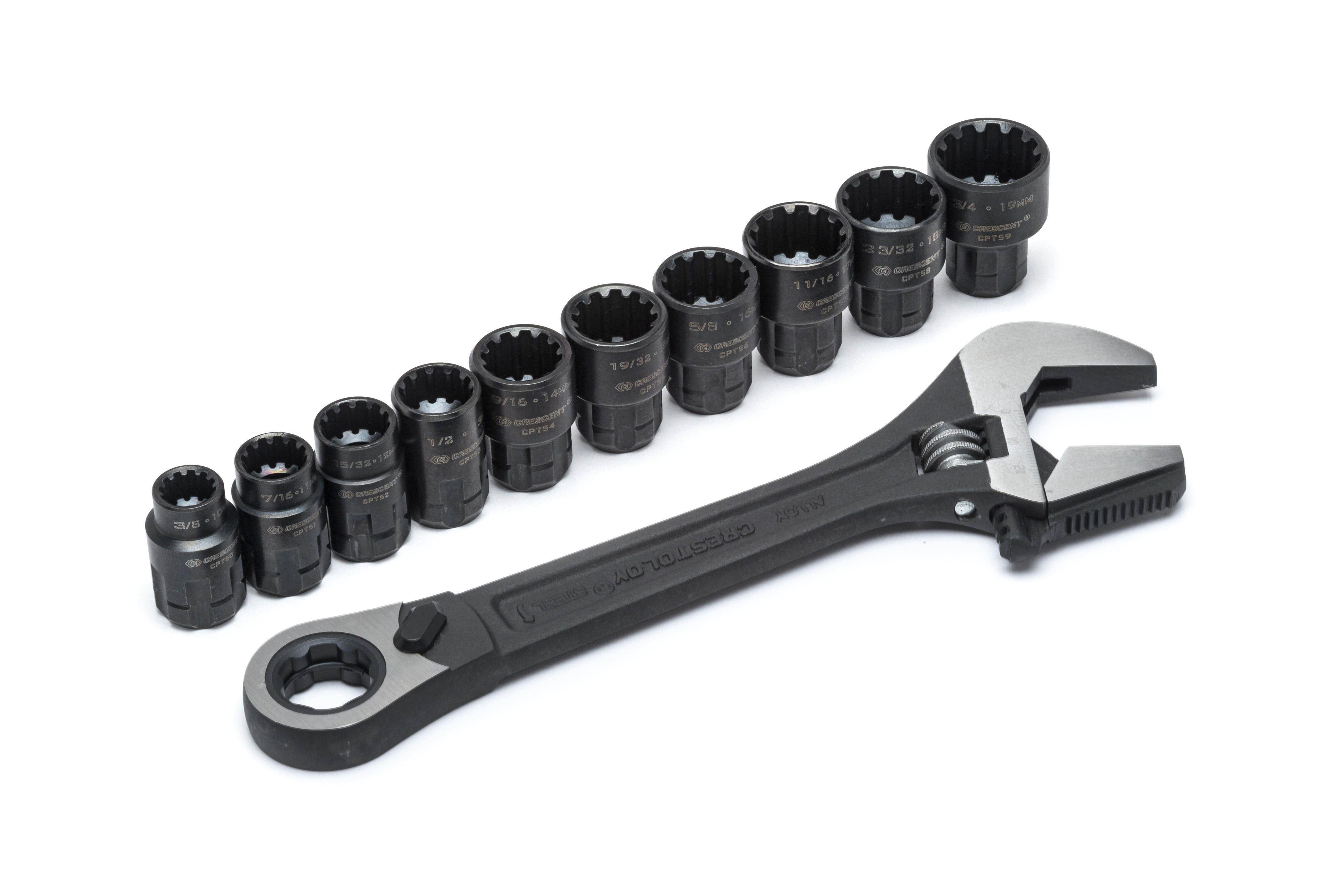 Crescent CPTAW8 Pass-Thru Adjustable Wrench Set